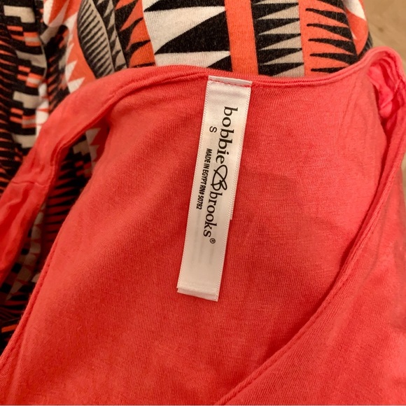 Sleeveless Pink Black & White Pattern Maxi Dress size Small - Picture 6 of 7